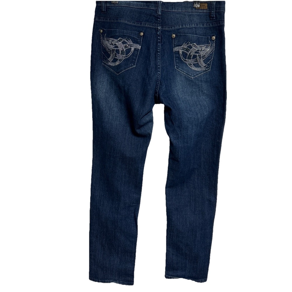 G tton Jeans Size 14 Distressed Sparkle‎ Stretch Western Cowgirl Stretch Boho